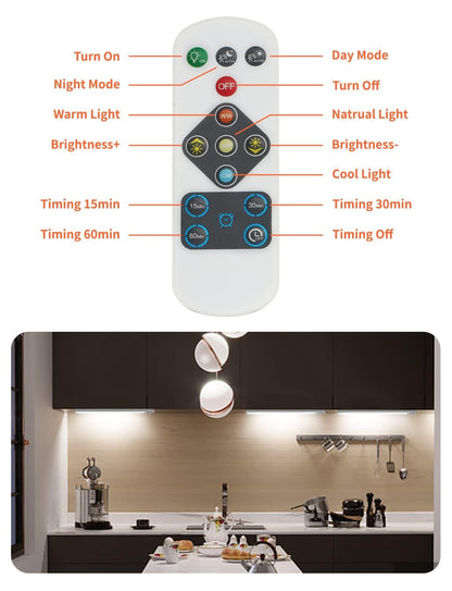 3 Colors Motion Sensor Led Under Cabinet Lights